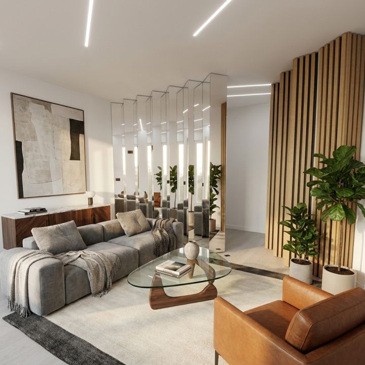 Apartament cu 2 camere in CETATE, etaj intermediar, finisat si mobilat modern – fotografia 1 din 3