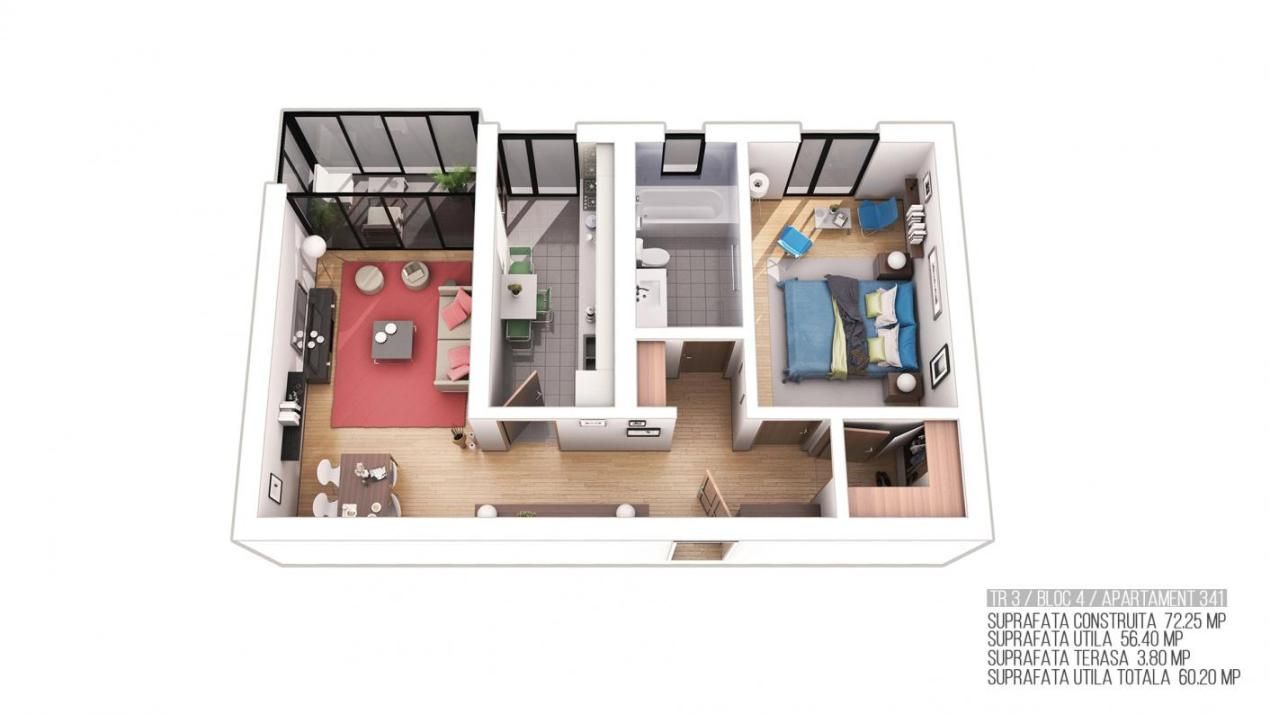 Ap 2 cam. Militari - Transparent Residence LUX -mutare imediata – fotografia 13 din 15