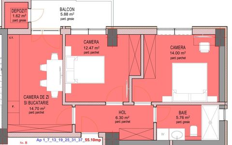 Apartament 3 camere - zona Dedeman Sibiu