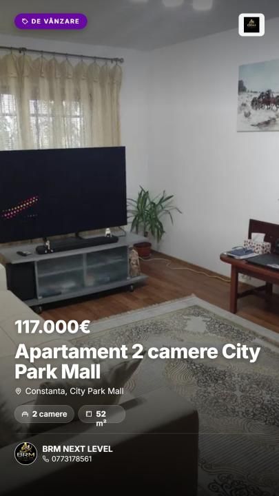 Apartament 2 camere City Park Mall – fotografia 1 din 9
