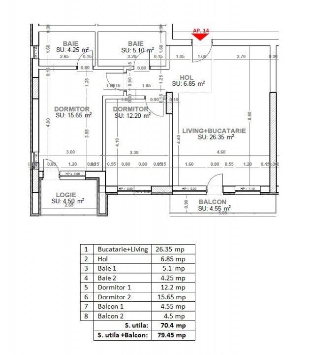 FINALIZAT | 3 camere,incalzire in pardoseala, Titan/Pallady - metrou – fotografia 3 din 10