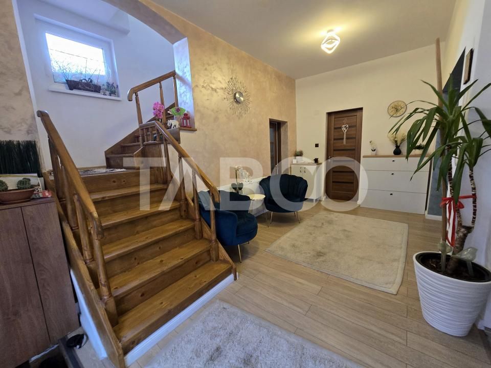 Casa mobilata de vanzare 150 mpu teren 450 mp garaj Piata Cluj Sibiu – fotografia 5 din 22