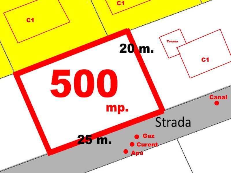 1000 mp Teren intravilan Alba Micesti Orizont deschidere 50 m. toate utilitatile – fotografia 3 din 12