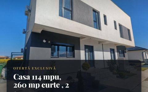 Casa 114 mpu, 260 mp curte , 2 locuri de parcare, complex cu circuit inchis