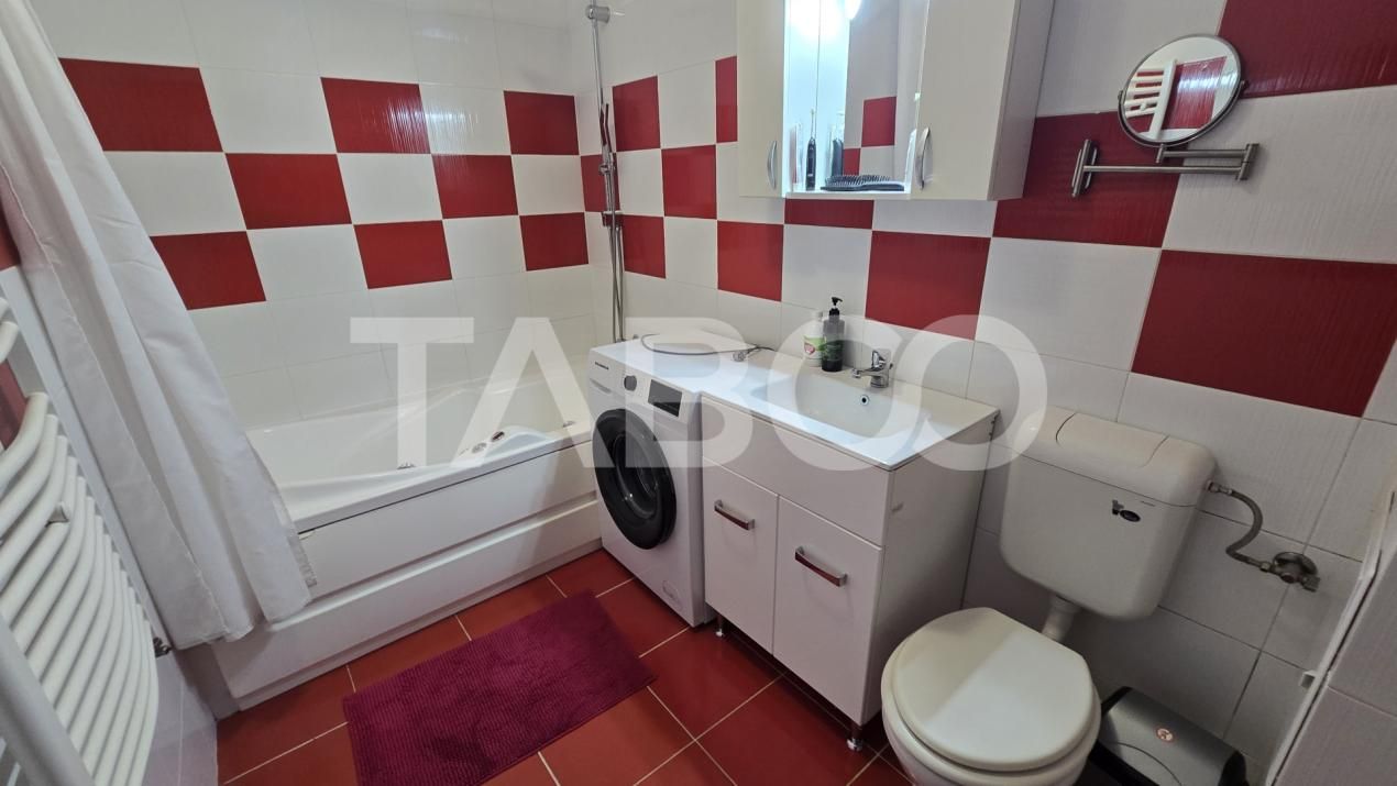Apartament de inchiriat mobilat utilat 3 camere zona Rahovei Sibiu – fotografia 13 din 14