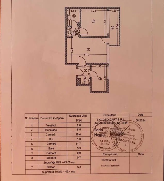| 2 Camere| Et.7/10 | Zona Baba Novac | Metrou Piata Muncii | Recent Renovat | – fotografia 10 din 10