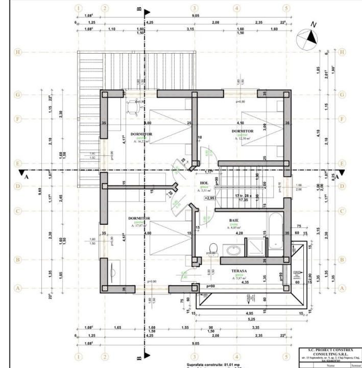 Casă individuală modernă, 120 mp utili, teren 400 mp, Dezmir - central – fotografia 4 din 4