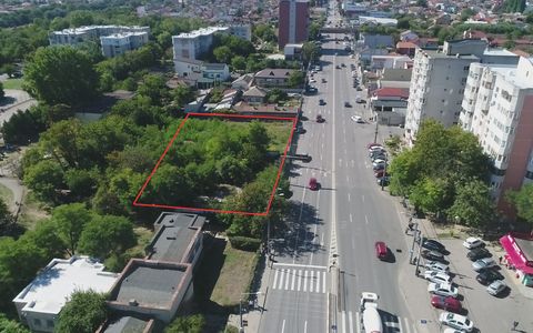Teren 645 mp cu deschidere 32 m la Bd. I.C. Brătianu | Vizibilitate comercială