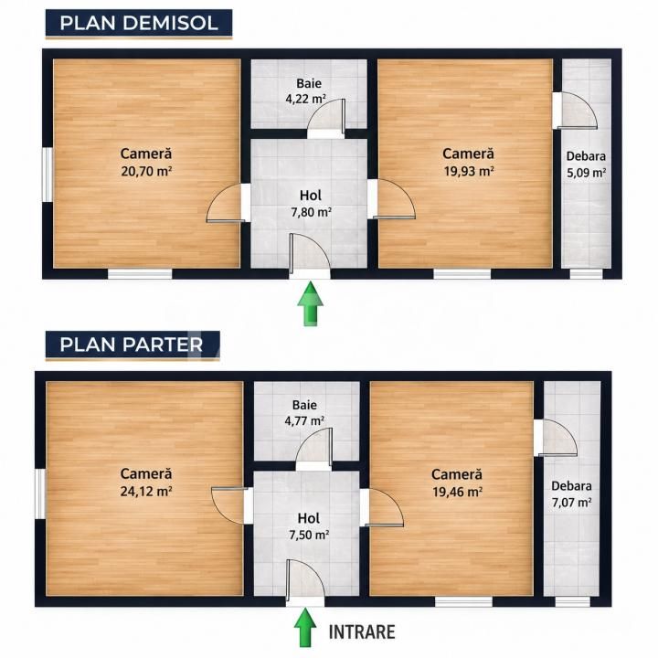 Casa mica 3 dormitoare curte mica 60 mp zona Lupeni Sibiu – fotografia 4 din 13