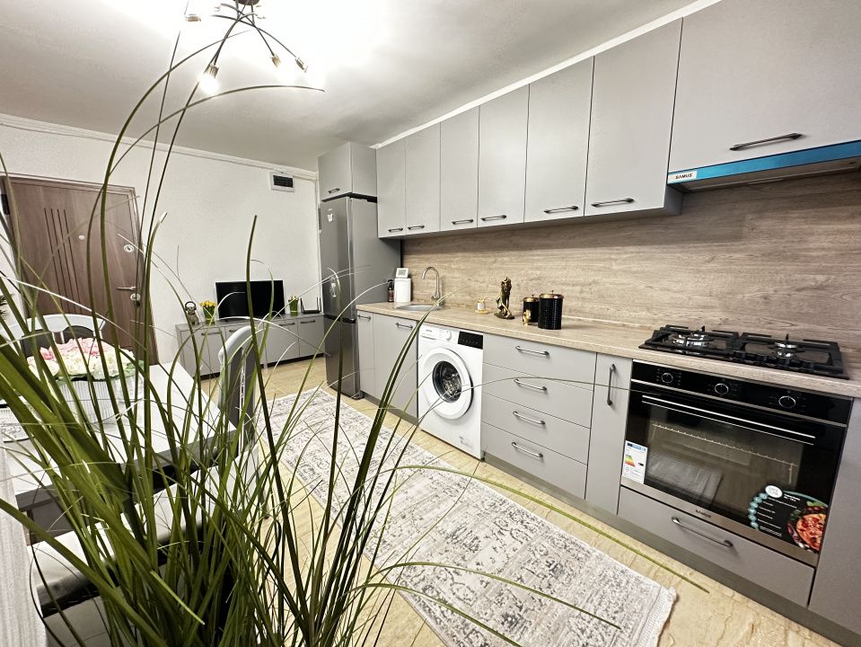 Apartament 2 camere Deco 57 mp. 2 Balcoane Boxa Finisat Mobilat SubStadion – fotografia 2 din 57
