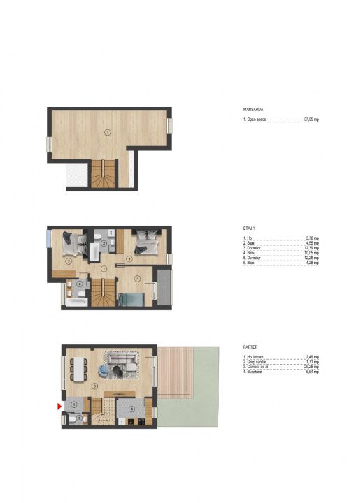 🏡 VILE MODERNE ÎN COMPLEX DE CASE ÎNȘIRUITE – STR. EROULUI, CHIAJNA 🌿 – fotografia 16 din 17