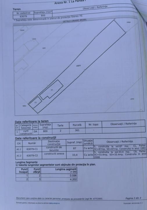 Teren intravilan 2.500 mp cu potențial rezidențial – Clinceni – fotografia 5 din 6