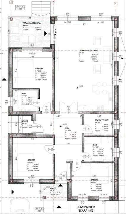 Casa individuala pe un singur nivel de vanzare Selimbar -fara mobilier – fotografia 9 din 9