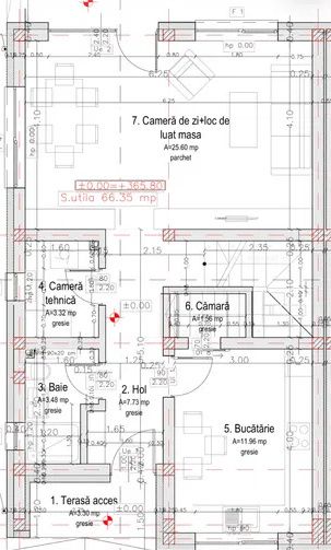 Casă tip duplex, P+E+M, 195 mp utili, 5 dormitoare, Zona Stadionului, Florești – fotografia 5 din 7