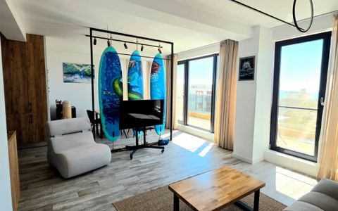 Mamaia Nord- Apartament 3 camere, complet mobilat, langa mare