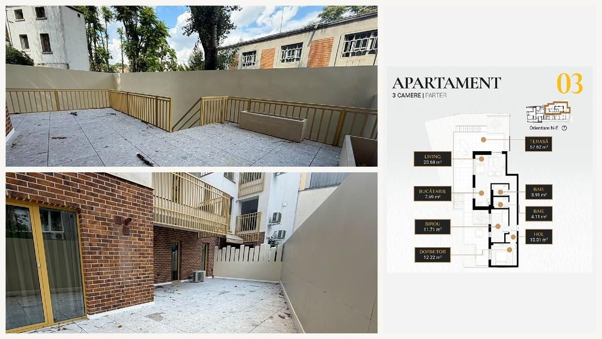 3 Camere de inchiriat | Unirii | 2 Bai | Centrala | Parcare | Terasa – fotografia 14 din 14