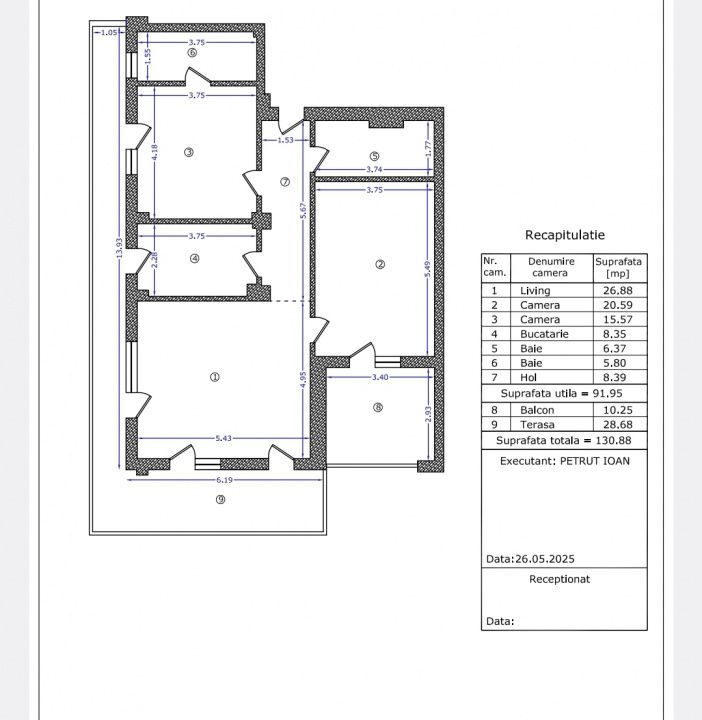 3 Camere Boutique | 131 MP Totali | Terasă 29 MP | Aviației – Băneasa | 2025 – fotografia 14 din 15