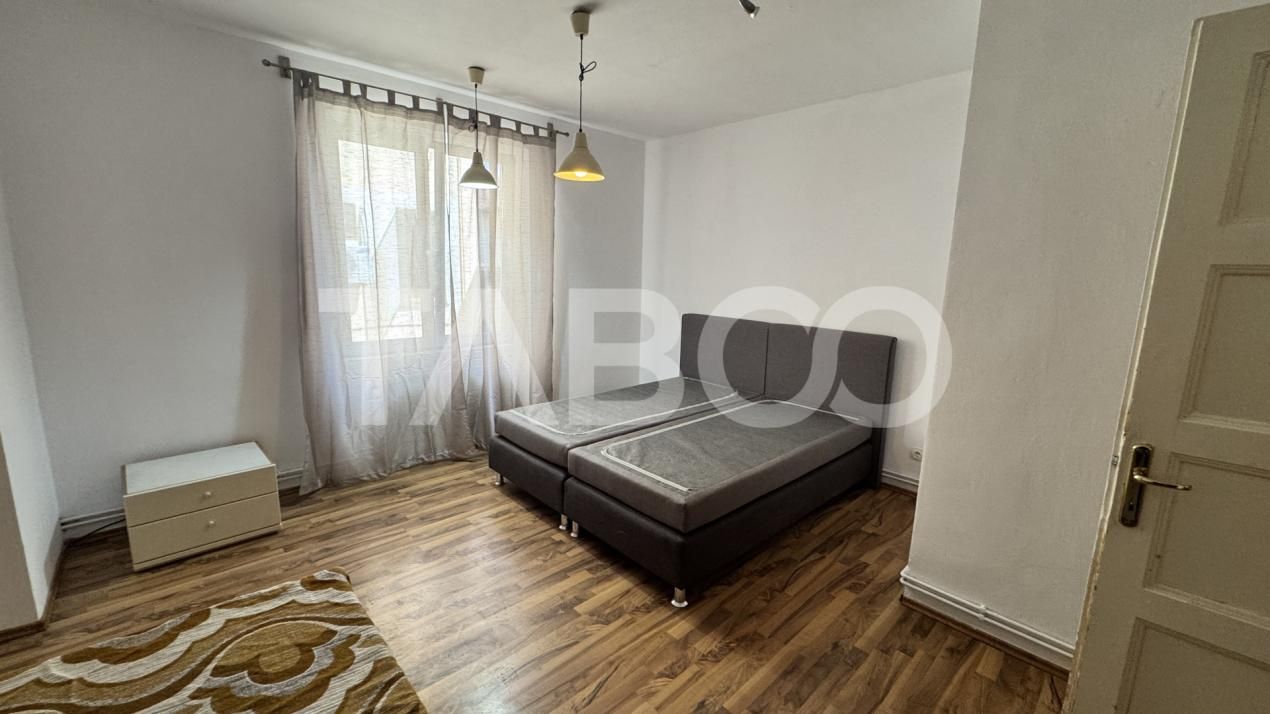 Apartamanet 3 camere de inchiriat mobilat utilat 100 mpu CENTRAL Sibiu – fotografia 1 din 7