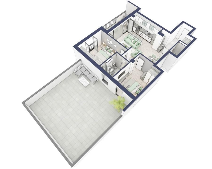 Apartament 3 camere, Parter, intabulare vara 2026 – fotografia 3 din 7