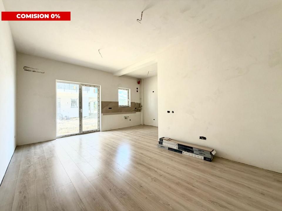 Apartament 1 camera, 40,3 mp utili cu GRADINA - COMISION 0% – fotografia 1 din 6