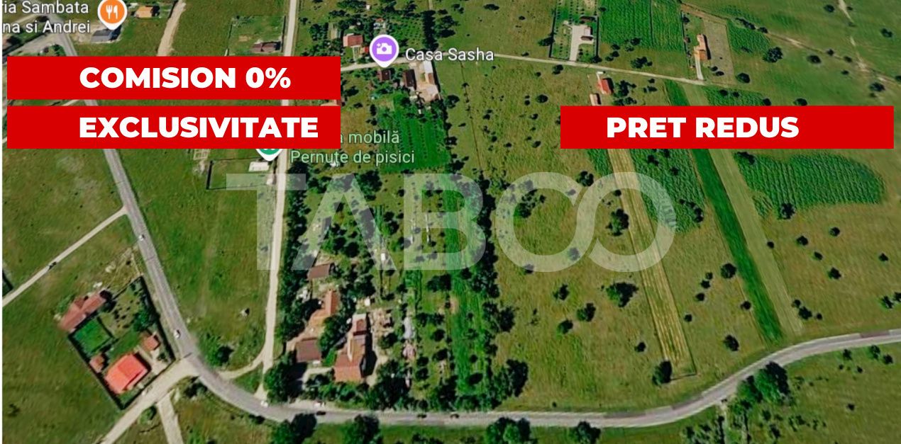 Teren extravilan de vanzare 2580 mp in Statiunea Sambata de Sus – fotografia 1 din 4