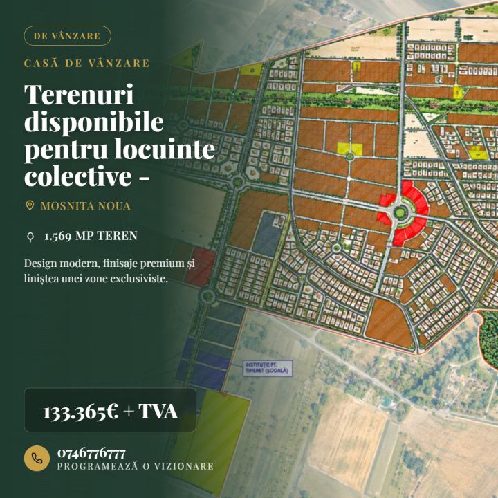 Terenuri disponibile pentru locuinte colective - S+P+2E-5E+M – fotografia 4 din 15