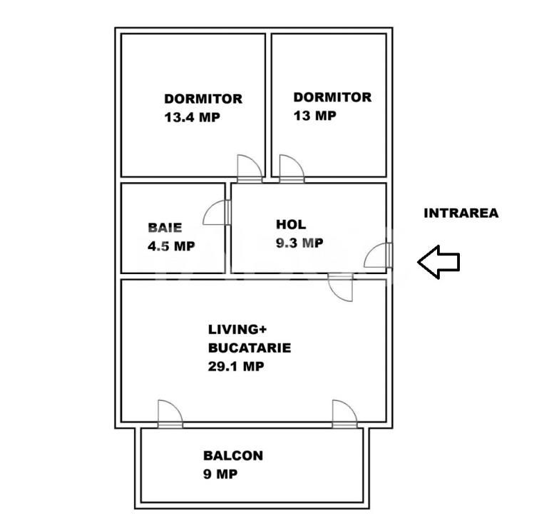 Apartament 3 camere de vanzare etaj 1 balcon 2 parcari Arhitectilor – fotografia 3 din 20