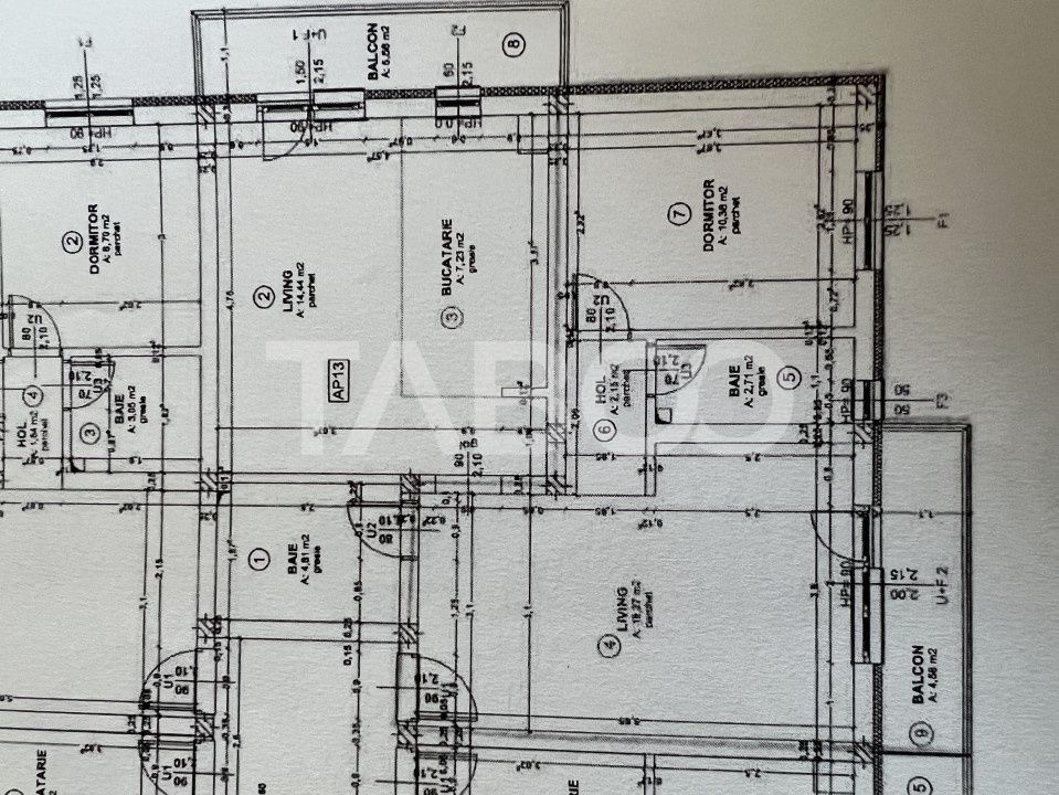 De vanzare apartament 3 camere 2 bai 2 balcoane Turnisor Sibiu – fotografia 9 din 9