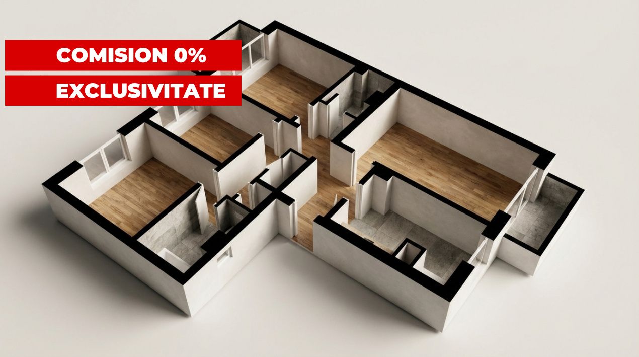 Apartament cu 4 camere | 81,5 mp | 2 bai | 2 Balcoane | Dunavat 14 | De Renovat – fotografia 2 din 7