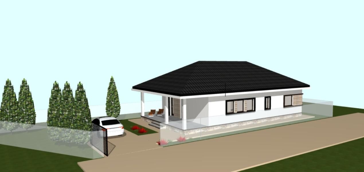 TVA inclus | Casă parter 4 camere, la cheie, teren 400 mp, zonă centrală Bradu – fotografia 1 din 11