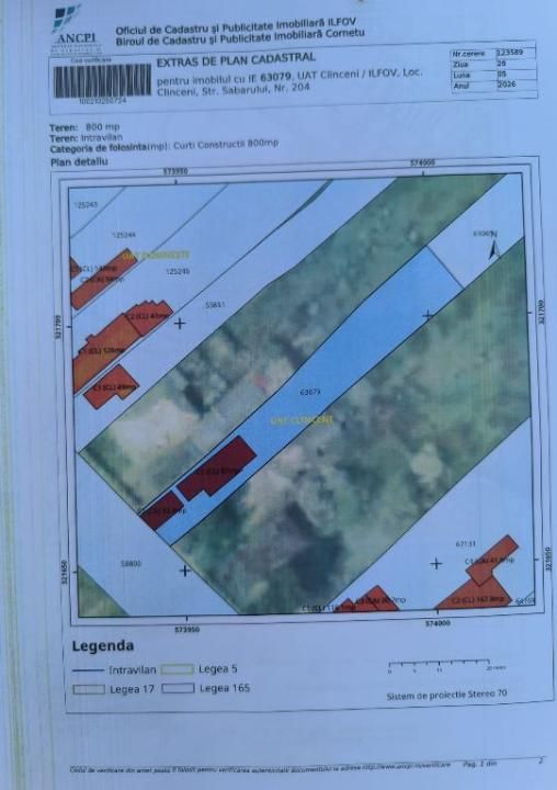 Teren intravilan 2.500 mp cu potențial rezidențial – Clinceni – fotografia 3 din 6