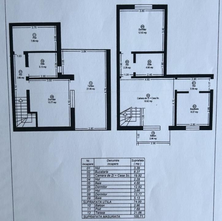 Apartament cu 3 camere, 74 mp, terasa 21 mp - Zona Aradului – fotografia 20 din 20