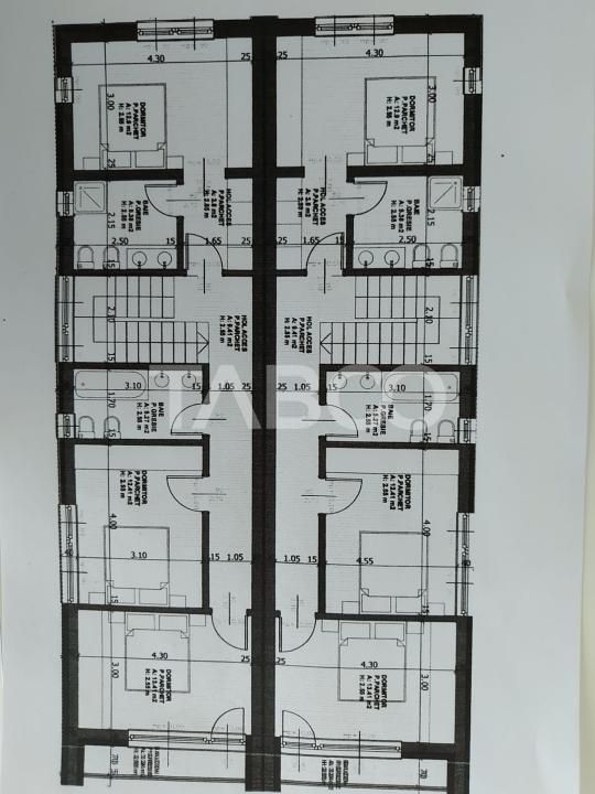 Casa cuplata de vanzare semifinisat in Dambul Rotund cu garaj – fotografia 14 din 14