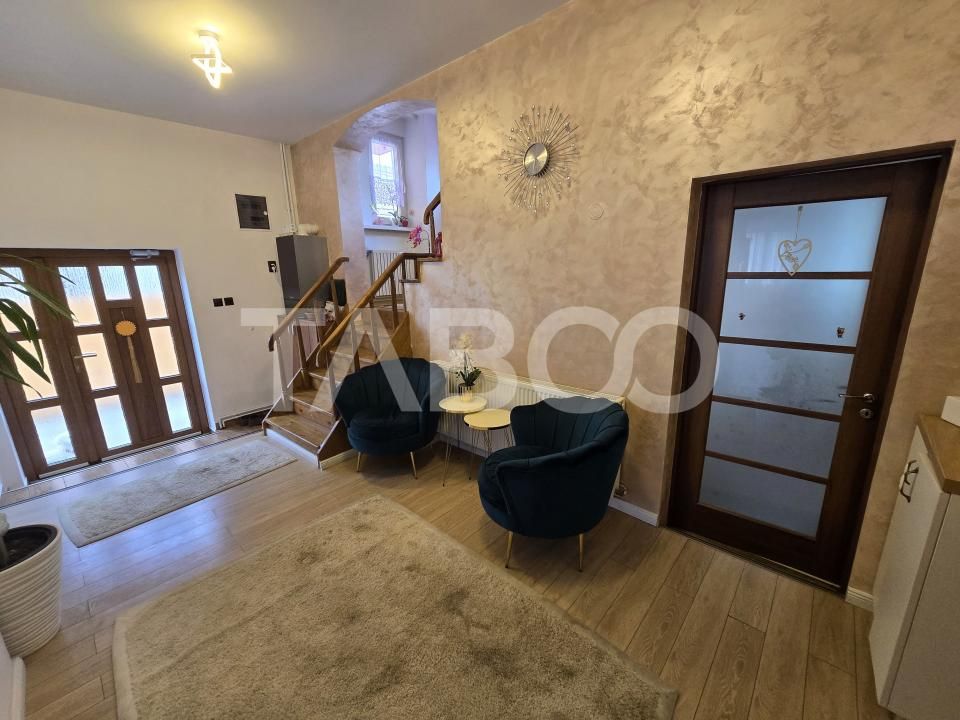 Casa mobilata de vanzare 150 mpu teren 450 mp garaj Piata Cluj Sibiu – fotografia 21 din 22