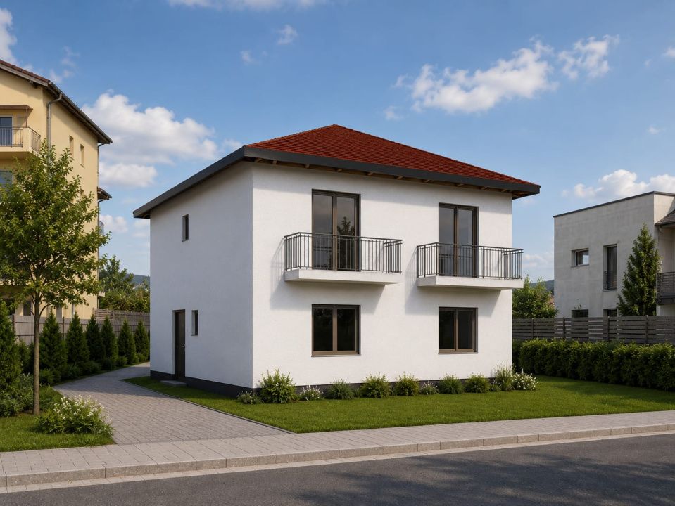 Duplex modern pe strada Fagului intr-o zona retrasa – fotografia 1 din 5