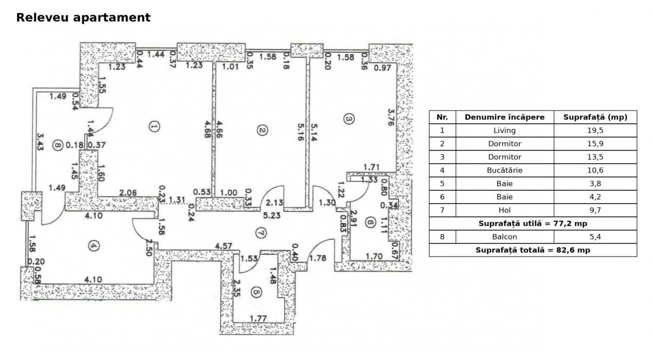 Apartament 3 camere, 2 bai, vedere panoramica, etaj 7 – Cortina North, Pipera – fotografia 19 din 20