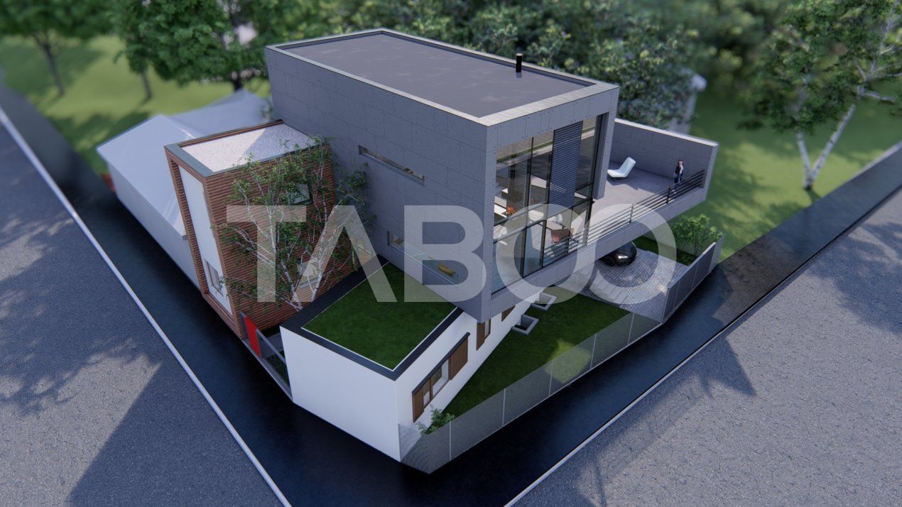 Casa individuala de vanzare cu terasa teren 320 mp zona Centrala Sibiu – fotografia 7 din 11
