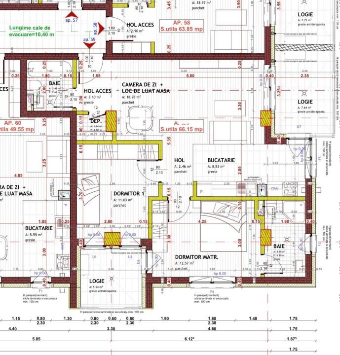 Apartament 3 camere, 66 mp, etaj 4, lift, garaj, zona Somesului! – fotografia 9 din 9