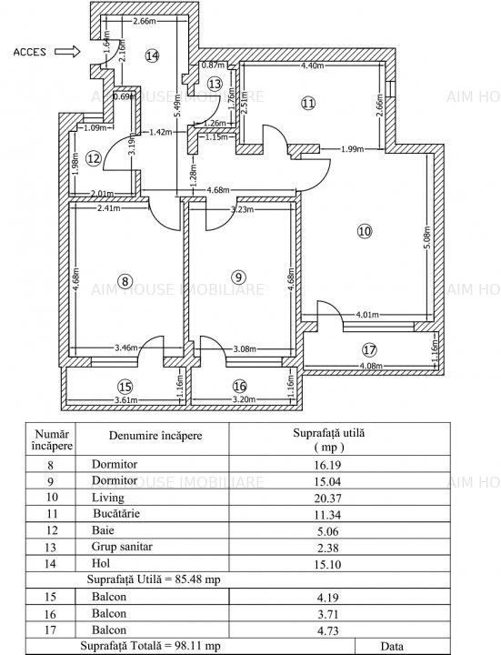 Militari Pacii-Apartament 3 camere decomandat-2 grupuri sanitare – fotografia 16 din 16