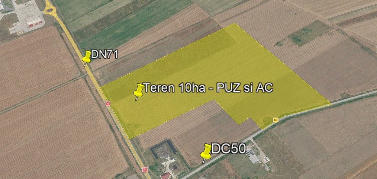 Teren industrial 10ha | Ulmi langa Arctic | PUZ-AC – fotografia 1 din 5