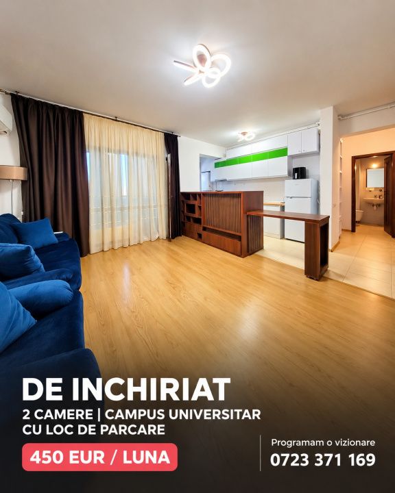 Tomis nord- Campus Universitar- 2 camere cu loc de parcare – fotografia 1 din 10