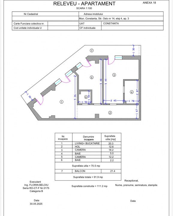 Apartament 2 camere si 2 bai Tomis Plus - Boreal Constanta – fotografia 6 din 17