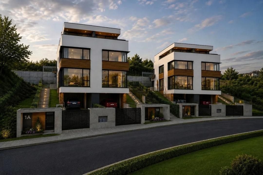 Duplex, 240 mp util, panorama, smart home, NZEB – fotografia 1 din 12