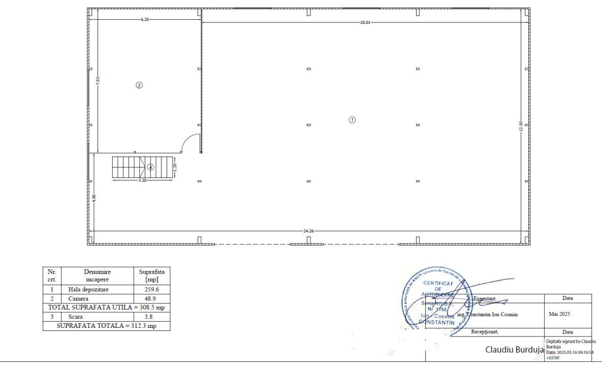 Vanzare Hala Industriala 619mp - teren 985mp - zona Manastire – fotografia 6 din 11