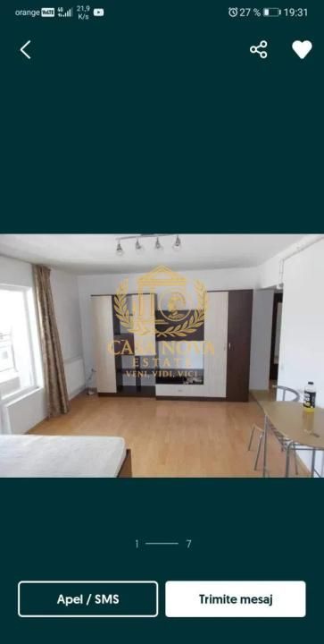 Apartament o camera 38mp, zona Calea Turzii, terasa 16mp, finisaje medii – fotografia 1 din 6