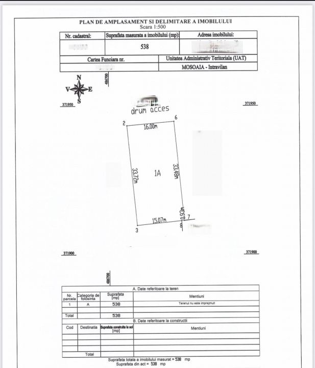 Teren premium de 538 mp – Smeura, zona Magic Trivale – fotografia 3 din 3