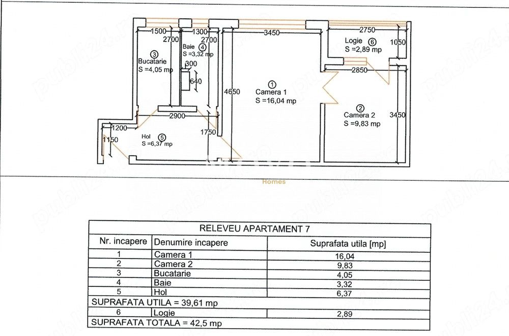Apartament 2 camere | Etaj 1 | Zona Girocului – fotografia 1 din 1