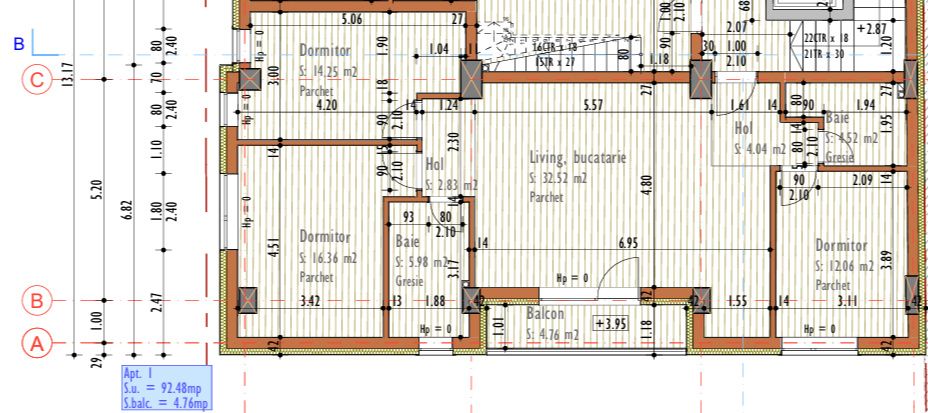 Apartament 4 camere, 92,48 mp, zona Campina – fotografia 1 din 9
