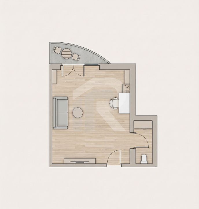 Spatiu birouri Mihalache -Turda in imobil mixt, 33 mp, centrala gaze proprie – fotografia 7 din 14