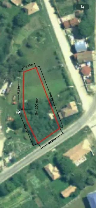 Teren de vanzare 1200mp parcela cu livada de 800 mp zona Deușu – fotografia 2 din 2